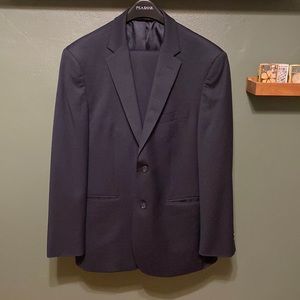 Jos. A. Bank Executive Dark Navy Suit Great Condition 40 Regular/34W